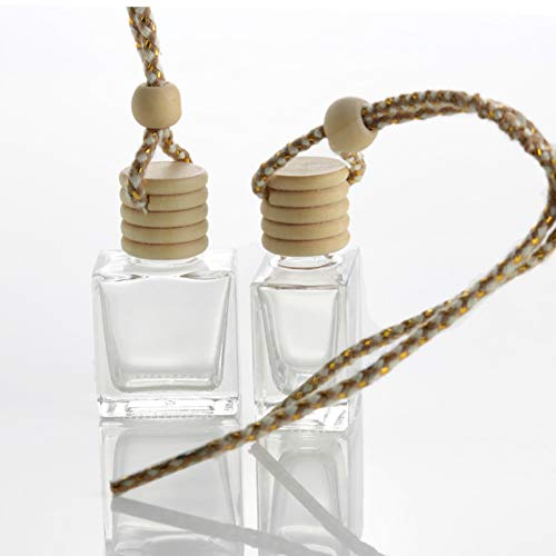 10 Pack Car Hanging Diffuser Empty Glass Bottles Decor