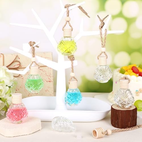60 Pcs Hanging Car Air Freshener Diffuser Bottle Set