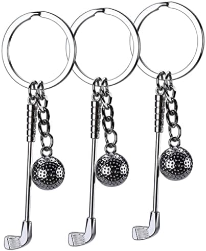 3PCS Golf Ball Keychain Set for Golf Enthusiasts