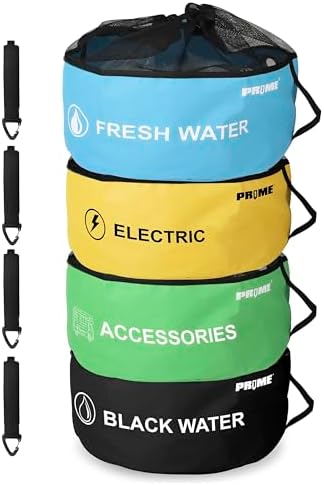 Prime 1 4 Pack Waterproof RV Hose Bags Storage Organizer