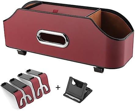 EastVita Car Seat Back Organizer with Cup Holder and Tissue Compartment