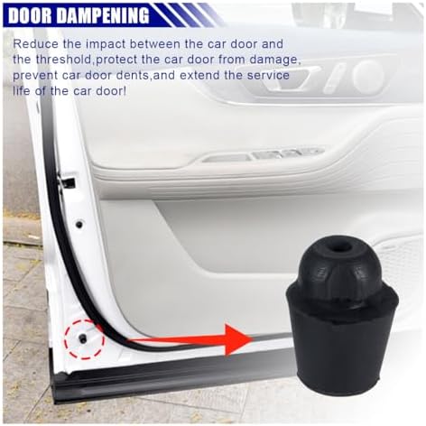 KITUREK Car Door Bumper Shock Absorbers 5PCS