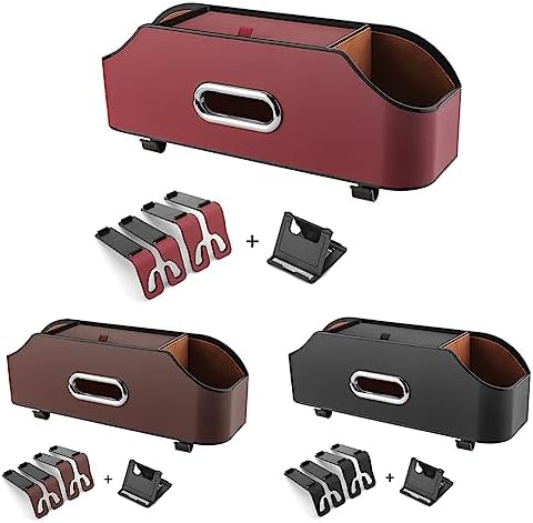 EastVita Car Seat Back Organizer with Cup Holder and Tissue Compartment
