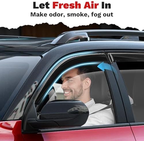 Canvcle Window Visors Rain Guards for 2025 2026 Chevrolet Equinox