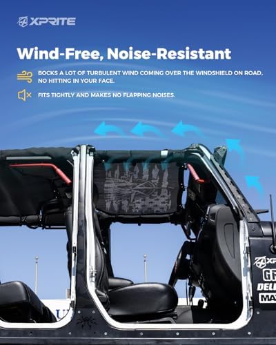 Xprite Adventure Sunshade for Jeep Wrangler JL 4 Door