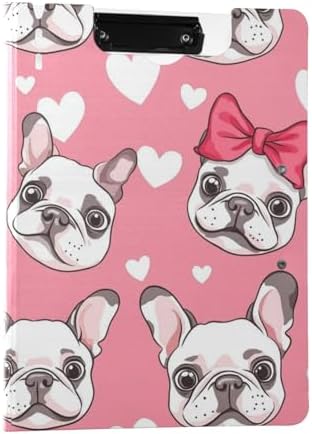 Kcldeci Clipboard Folder with French Bulldog Design