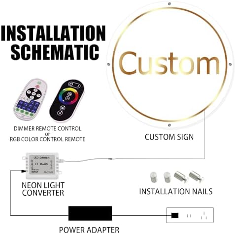 Custom Neon Logo Sign LED Backlit Acrylic Metal Business Sign