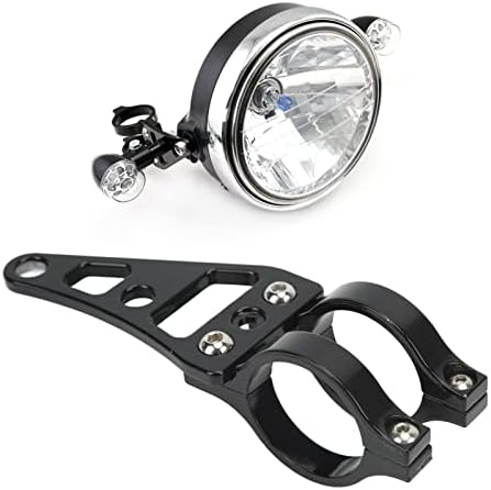 Keenso Fork Headlight Mount Bracket 2 Pcs Aluminum Alloy Holder Clamps