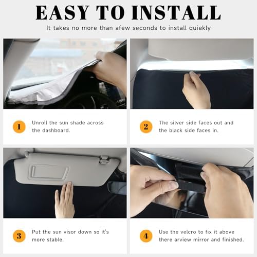 PeakPurit Car Windshield Sun Shade for Subaru 2014-2018 Forester