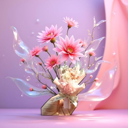 Pink Mini Dried Flower Car Air Vent Clip Freshener