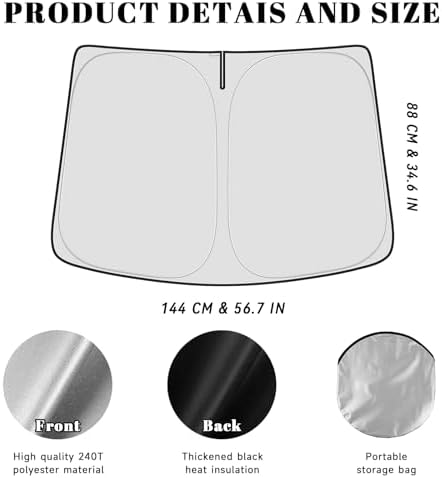 PeakPurit Windshield Sun Shade for Honda 2006-2011 Civic