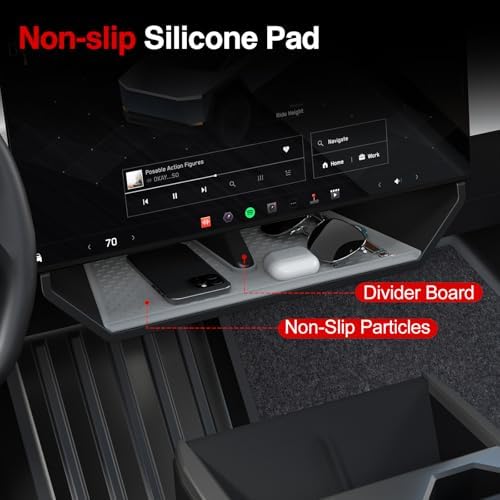 Under Screen Storage Box for Tesla Cybertruck 2024