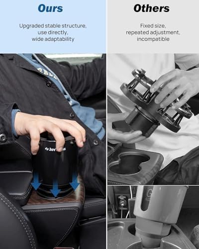 JOYTUTUS Car Cup Holder Extender with Offset Base