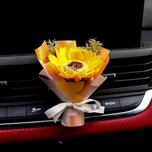 Cute Flower Bouquet Car Air Freshener Vent Clip