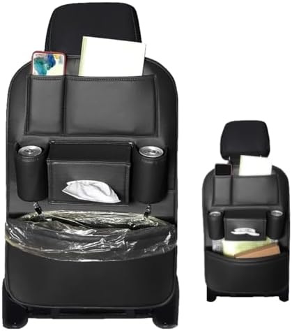 OtpOutopa 1PCS Car Backseat Organizer Seat Back Protectors Kick Mats Black