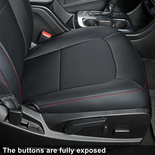 LUCKYMAN CLUB Chevy Colorado Seat Covers Black Red
