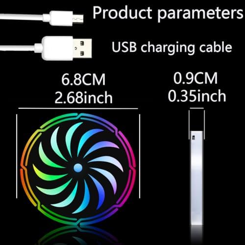 2Pcs LED Coaster Lights with 7 Color Variations