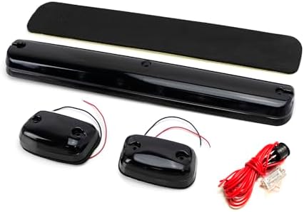 iJDMTOY 3pc Smoked Lens LED Cab Roof Light Kit