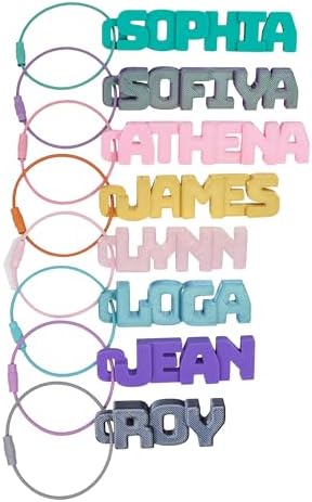 Wilomis Custom Name Keychain in Hard Plastic