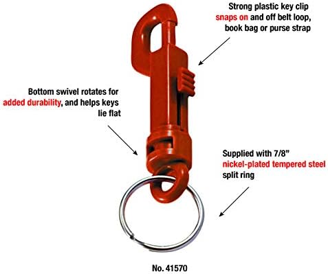 Lucky Line Plastic Key Clip for Backpacks and Belts