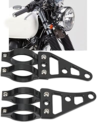Keenso Fork Headlight Mount Bracket 2 Pcs Aluminum Alloy Holder Clamps