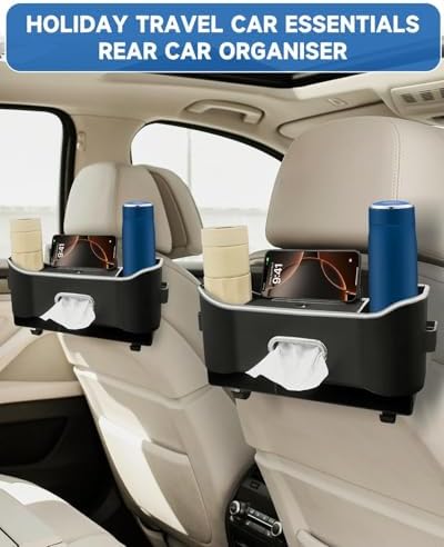 Car Seat Back Storage Box 5-in-1 Organizer