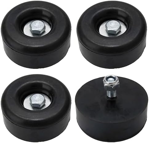 Round Rubber Trailer Bumpers 25 Inches 4 Pack with Hardware