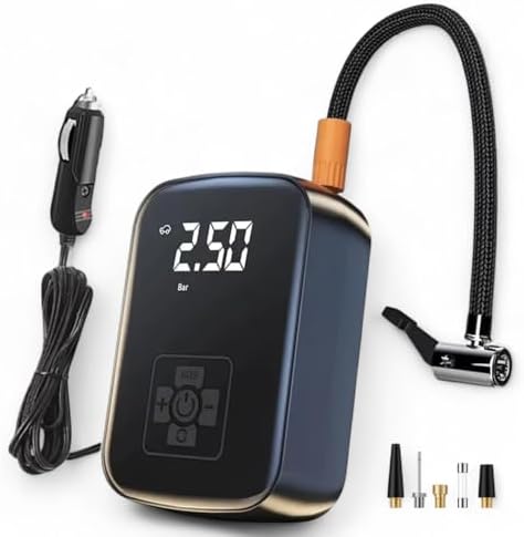 Portable Tire Inflator with 150 PSI Digital Gauge