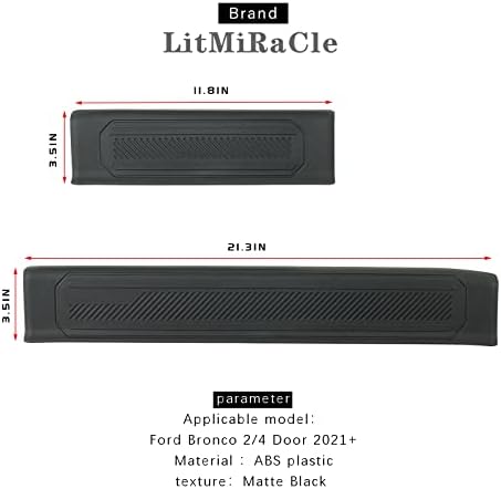 LitMiRaCle Door Sill Guard 4 PCS Ford Bronco 2023 Set