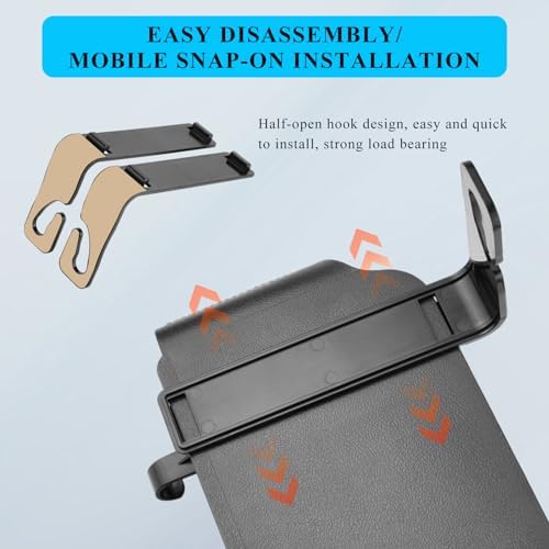 Car Seat Back Organizer with 2 Drink Holders and Storage Hooks