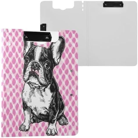 Kcldeci Foldable Clipboard with Pen Holder and Dual Clips