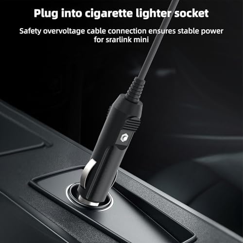 10FT Starlink Mini 12V Power Cable with Waterproof Adapter