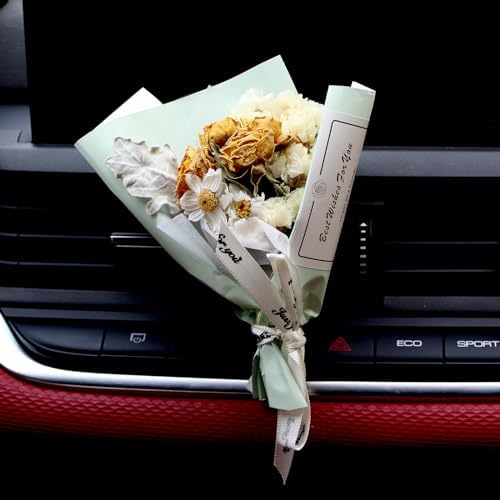 BtlBee Mini Dried Flower Air Freshener Vent Clip Decoration