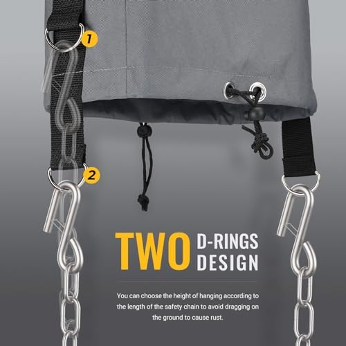 BougeRV RV Tongue Jack Cover with D Rings