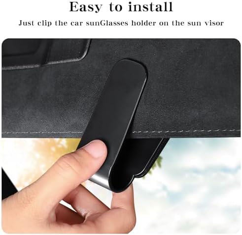 2 Pack 2 in 1 Sunglass Holder for Car Visor