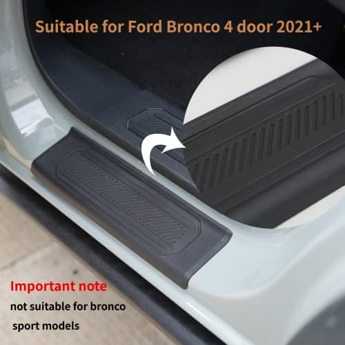 LitMiRaCle Door Sill Guard 4 PCS Ford Bronco 2023 Set