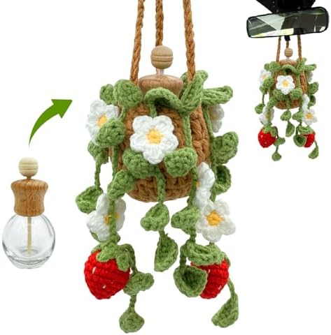 SGIBYN Crochet Car Air Freshener Diffuser