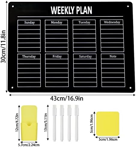 DARENYI Magnetic Dry Erase Calendar Board Set