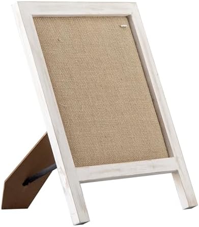 SOFE Linen Bulletin Board Small 12x15 Freestanding Tabletop Display