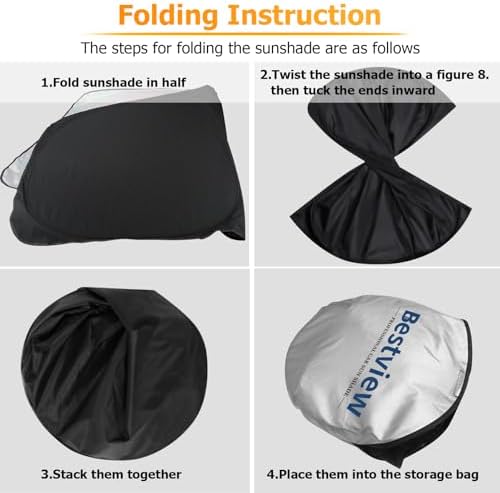 Bestview Windshield Sun Shade for Nissan Frontier 2006-2021