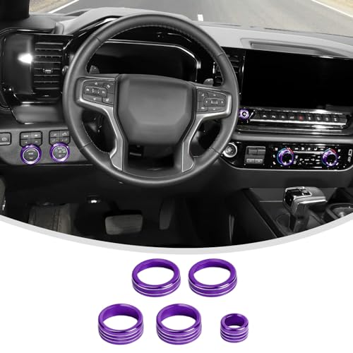 Linskip Purple Shift Knob Trim Kit for 2022-2025 Silverado