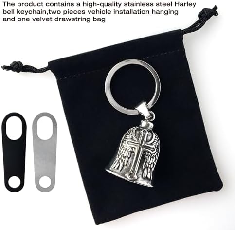 Guardian Bell Motorcycle Keychain for Men