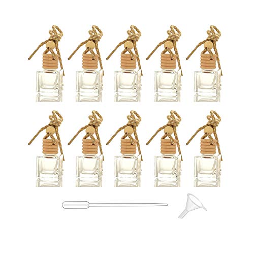 10 Packs Car Aromatherapy Diffuser Glass Bottles