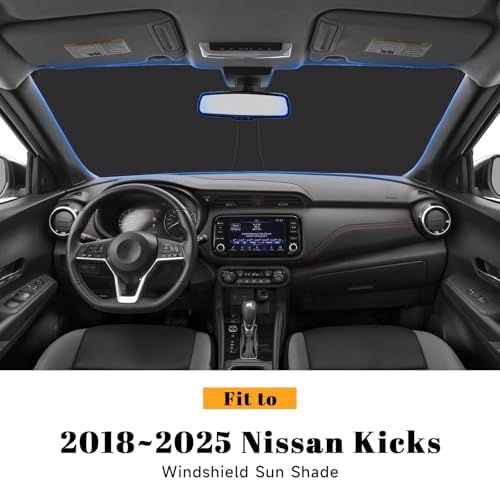 PeakPurit Car Windshield Sun Shade for Nissan 2018-2025 Kicks