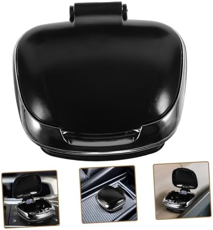 Yosadier Car LED Ashtray Holder Black Non-slip