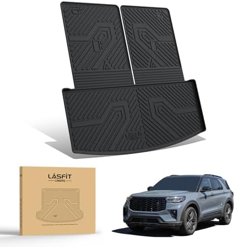 LASFIT Trunk Backrest Mat Ford Explorer 2020-2025 Black