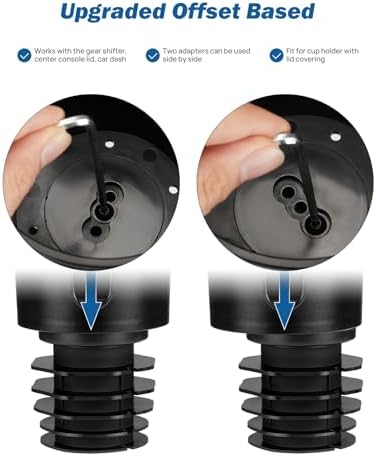 JOYTUTUS Car Cup Holder Extender with Offset Base