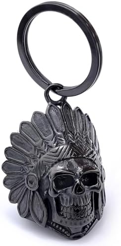 Motorcycle Skull Bell - Biker Key Chain For Good Luck