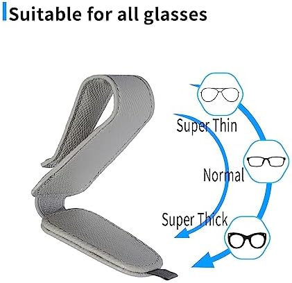 Yuoyar 2 Pack Magnetic Sunglass Holder for Car Visor