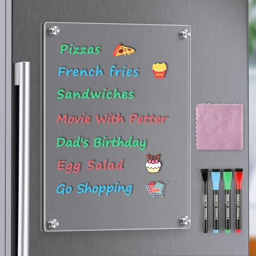 MaxGear Small Magnetic Dry Erase Board for Fridge